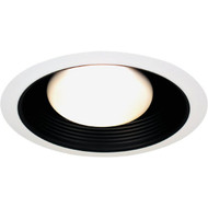 Thomas White Trim w_Fully Enclosed Black Baffle Recessed Fixture Trim