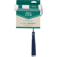 Best Look Premium 6 In. x 3_8 In. Woven Fabric Paint Roller Cover & Frame