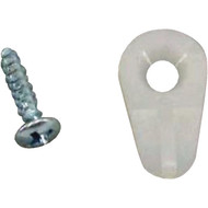 United States Hardware 3_16 In. x 7_8 In. White Storm & Screen Clip (50 Count)
