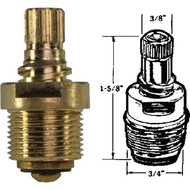 United States Hardware Hot_Cold Water Faucet Stem for Tiger & Empire