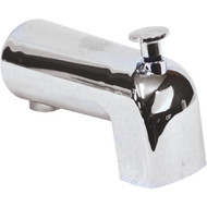 United States Hardware Mobile Home 4-3_16 In. Chrome Bathtub Spout with Diverter