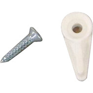 United States Hardware 5_32 In. x 15_16 In. White Storm & Screen Clip (50 Count)