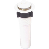 United States Hardware 1-1_4 In. White Plastic Bathroom Sink Drain for Mobile Homes