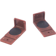 United States Hardware Brown Plastic 1-3_4 Drawer Glide (2-Pack)