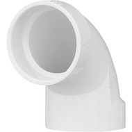 Charlotte Pipe 2 In. Schedule 40 90 Deg. Sanitary DWV PVC Elbow (1_4 Bend)