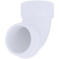 Charlotte Pipe 1-1_2 In. Schedule 40 90 Deg. DWV PVC Street Elbow (1_4 Bend)