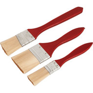Smart Savers 1 In. Flat  1-1_2 In. Flat  2 In. Flat Polyester Assorted Paint Brush Set (3-Pack)