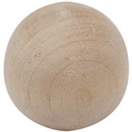 Do it Wood Hardwood Round 1-1_2 In. Cabinet Knob  (2-Pack)
