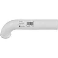 Keeney 1-1_2 x 7 White Polypropylene Wall Tube