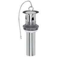 Do it 1-1_4 In. x 5 In. Chrome-Plated Brass P.O. Plug 1-Piece Bathroom Sink Drain with Overflow