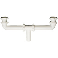 Do it Best 1-1_2 In. x 16 In. White Polypropylene Center Outlet Waste