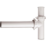 Keeney 1-1_2 In. x 16 In. White Polypropylene End Outlet Disposal Kit