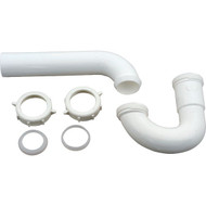 Do it Best 1-1_2 In. to 1-1_4 In. White Plastic P-Trap with Reducer Washer