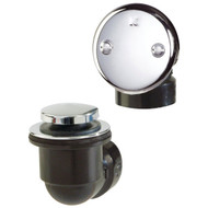 Do it Best 40 ABS Polished Chrome Foot Lock Stop Bathtub Drain Stopper  Half Kit