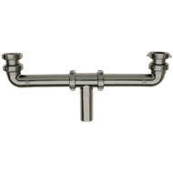 Do it Best 1-1_2 In. x 16 In. Black Polypropylene Center Outlet Waste