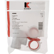 Keeney 1-1_2 In. White Polypropylene Three-Way Coupling Tee