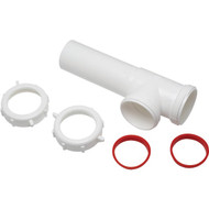 Keeney 1-1_2 In. White Polypropylene End Outlet Tee