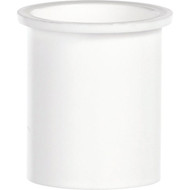 Keeney 1-1_2 In. x 1 In. White Plastic Hi-Way Insert Flanged Sink Tailpiece
