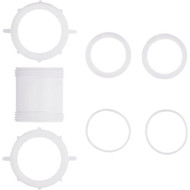 Do it Best 1-1_2 In. White Plastic Straight Extension Coupling