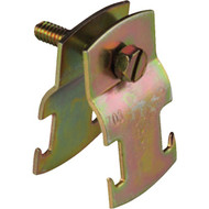 Superstrut 1-1_2 In. Gold Galvanized Electroplated Zinc Universal Pipe Clamp