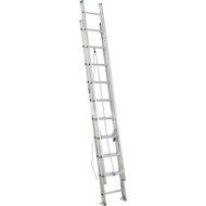 Werner 20 Ft. Aluminum Extension Ladder with 250 Lb. Load Capacity Type I Duty Rating