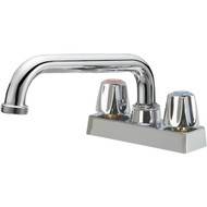 Home Impressions Chrome 4 In. Center Solid Brass  Metal Handle Laundry Faucet