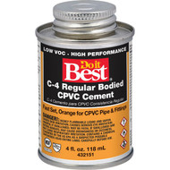 Do it Best 4 Oz. Regular Bodied Orange CPVC Cement