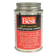 Do it Best 4 Oz. Medium Bodied Clear Multi Purpose Solvent Cement