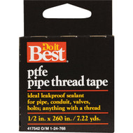 Do it Best 1_2 In. x 260 In. White Thread Seal Tape