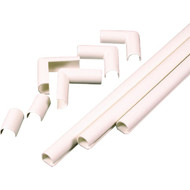Wiremold CordMate 1_2 In. x 3 Ft. Ivory Channel