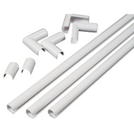 Wiremold CordMate 1_2 In. x 3 Ft. White Channel