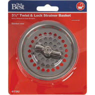 Do it 3-1_2 In. Stainless Steel Twist_Lock Basket Strainer Stopper