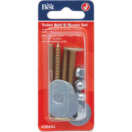 Do it 1_4 In. x 2-1_4 In. Brass-Plated Steel Toilet Screws
