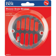 Do it 3-5_16 In. Chrome Grill Shower Drain Strainer