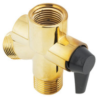 Do it 1_2 In. Polished Brass Plastic Shower Diverter