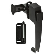 National Black Push Button Latch with 1-1_2 In. Hole Spacing