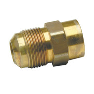 Dormont 5_8 In. OD Male Flare x 1_2 In. FIP Zinc-Plated Carbon Steel Adapter Gas Fitting  Bulk