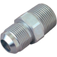 Dormont 1_2 In. OD Flare x 1_2 In. MIP (tapped 3_8 In. FIP) Zinc-Plated Carbon Steel Adapter Gas Fitting