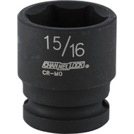 Channellock 1_2 In. Drive 15_16 In. 6-Point Shallow Standard Impact Socket