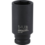 Channellock 1_2 In. Drive 1-1_8 In. 6-Point Deep Standard Impact Socket