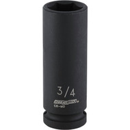 Channellock 1_2 In. Drive 3_4 In. 6-Point Deep Standard Impact Socket