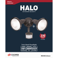 Halo Bronze Motion Sensing Dusk To Dawn Incandescent Floodlight Fixture