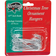 Sterling 2-1_2 In. Silver Christmas Ornament Hooks