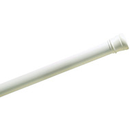 Zenith Zenna Home Straight 34-1_2 In. To 60 In. Adjustable Tension Shower Rod in White