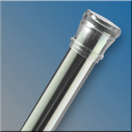 Zenith Zenna Home Straight 34-1_2 In. To 60 In. Adjustable Tension Shower Rod in Chrome