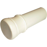 Zenith Zenna Home Straight 34-1_2 In. To 60 In. Adjustable Tension Shower Rod in Bone