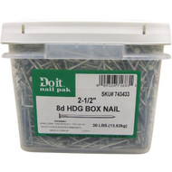 Grip-Rite 8d x 2-1_2 In. 11-1_2 ga Hot Galvanized Box Nails (4350 Ct.  30 Lb.)