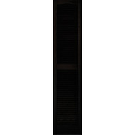 Builders Edge 15 In. x 67 In. Vinyl Louvered Shutter  (2-Pack)