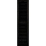 Builders Edge 15 In. x 60 In. Vinyl Louvered Shutter  (2-Pack)