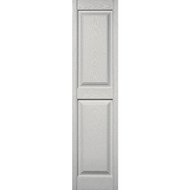Builders Edge 15 in. x 59 in. Paintable Panel Shutter  (2-Pack)